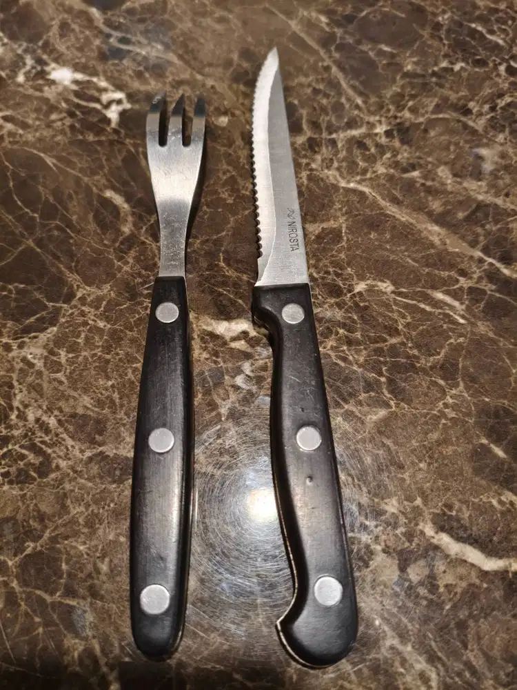 Steak Fork and Knives Set / Garpu dan Pisau Steak Set