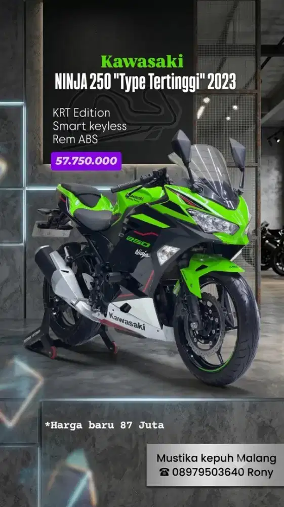 KASTA TERTINGGI NINJA 250 FI‼️ KAWASAKI NINJA 250 FI ABS KEYLESS 2023