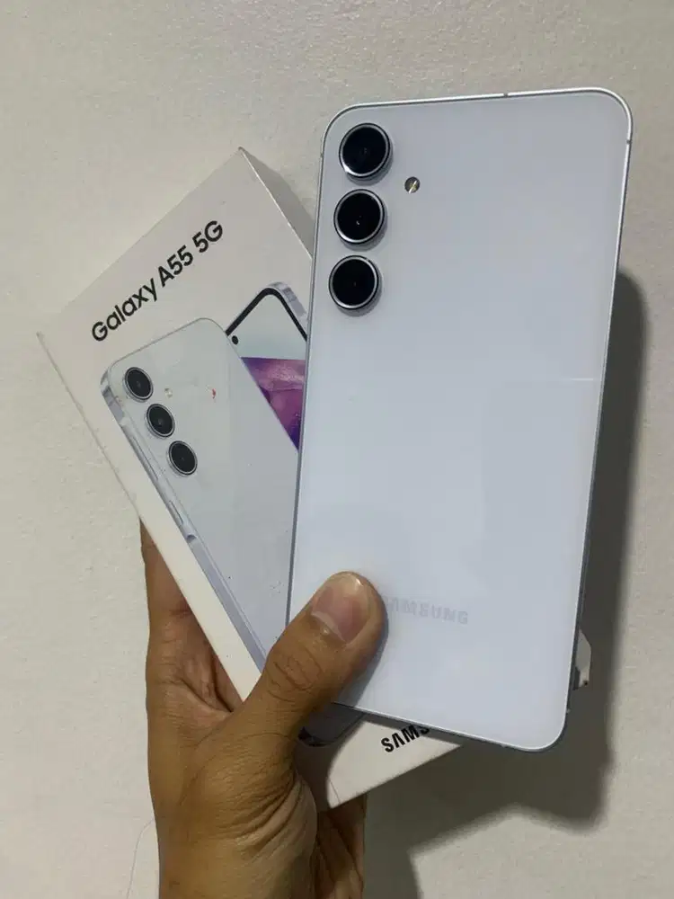 samsung A55 8/256gb awesome ice blue resmi sein