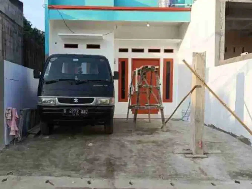 Di jual rumah baru sedang tahap finising berjalan perapihan jual dengan harga promo di bawah pasaran Lokasi pondok kacang barat Tangerang selatan