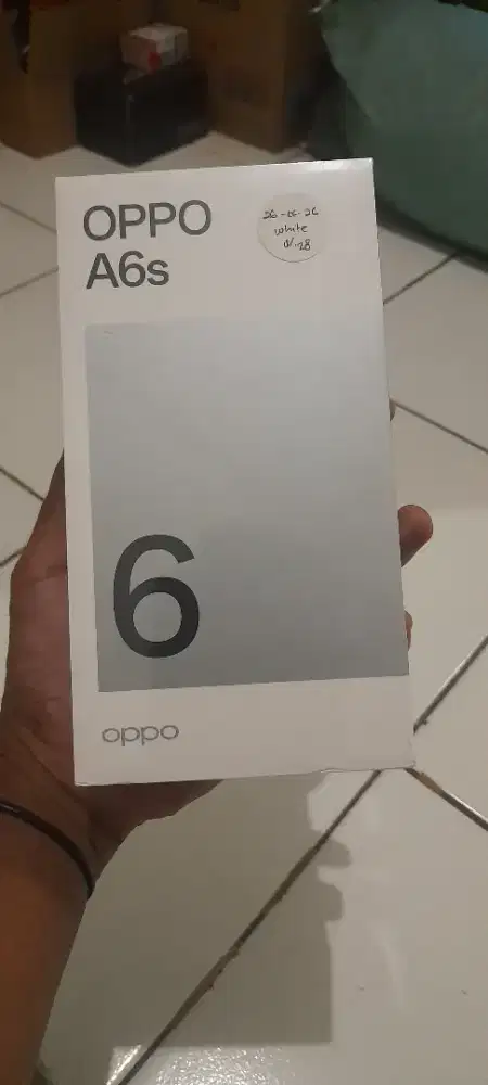 Oppo a6s 8/128 putih masih segel pabrik dan toko.