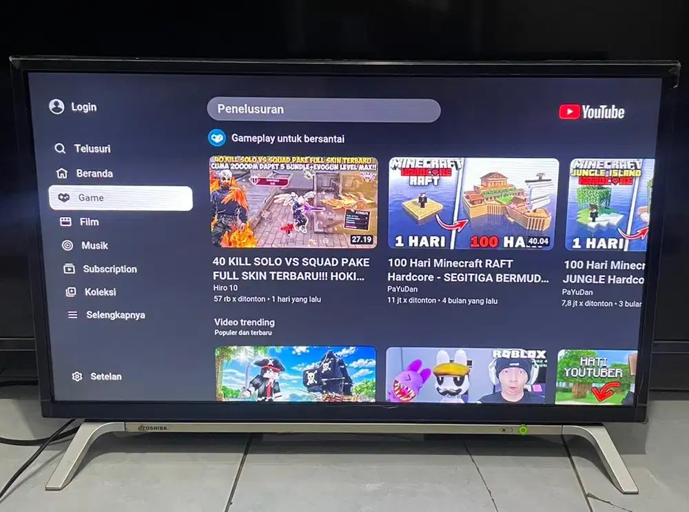Led tosiba 32 in digital&smart tv normal jual aja
