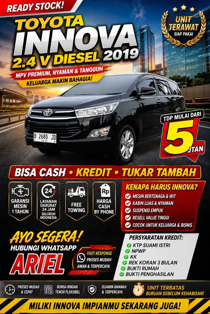 Toyota Innova reborn v diesel 2019