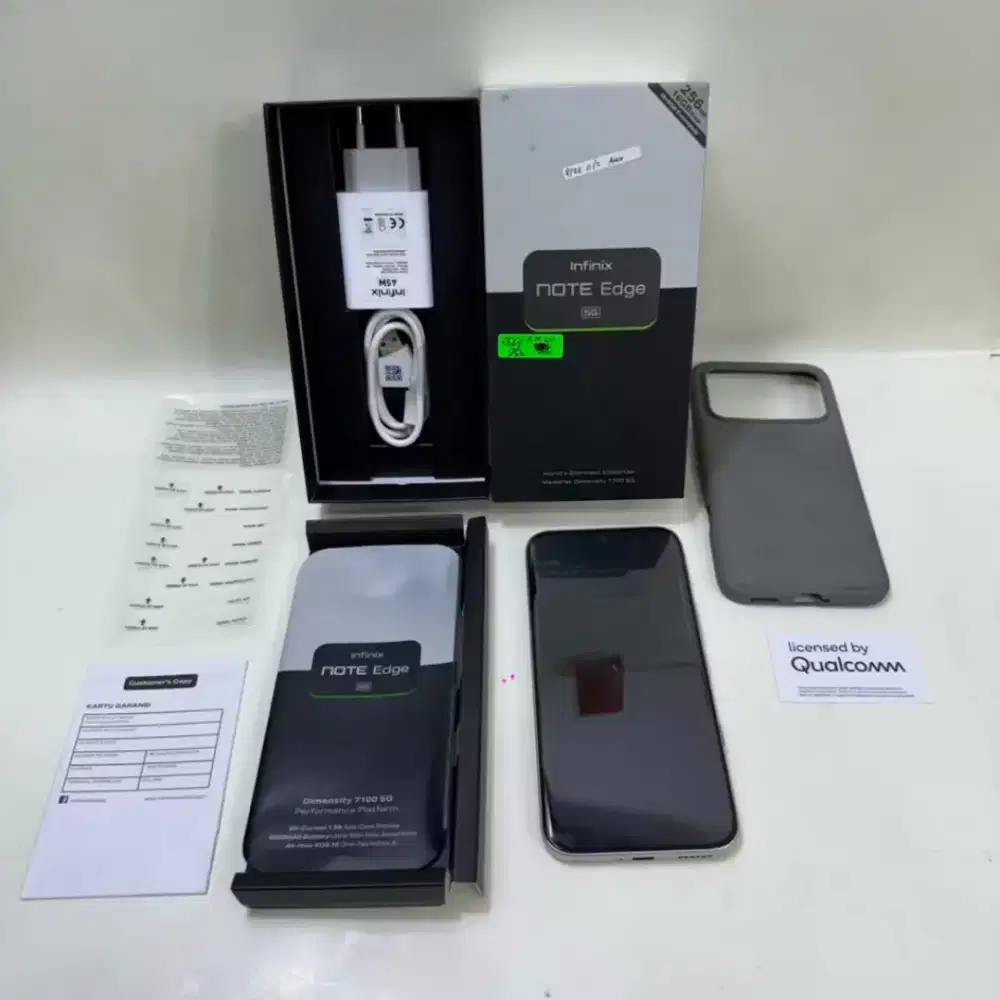 infinix not edge 5g pemakean 1 bulan mulus100%