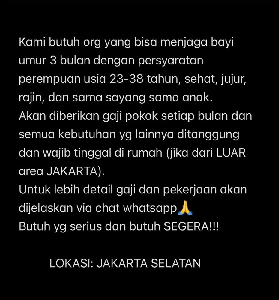 Mengasuh anak/bayi