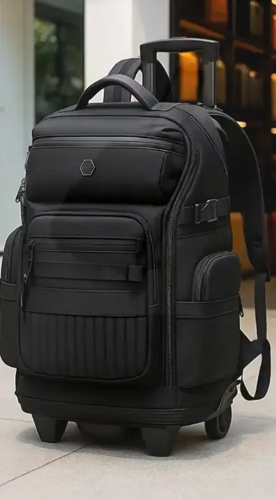 BACKPAK BAG WAIT TROLLEY KOPER RODA LAPTOP 14 INCH SUPER BESAR 18 INCH
