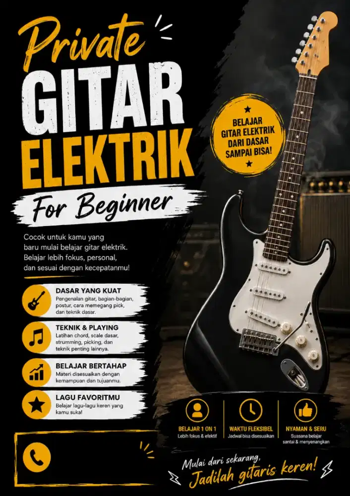 Private Gitar Elektrik