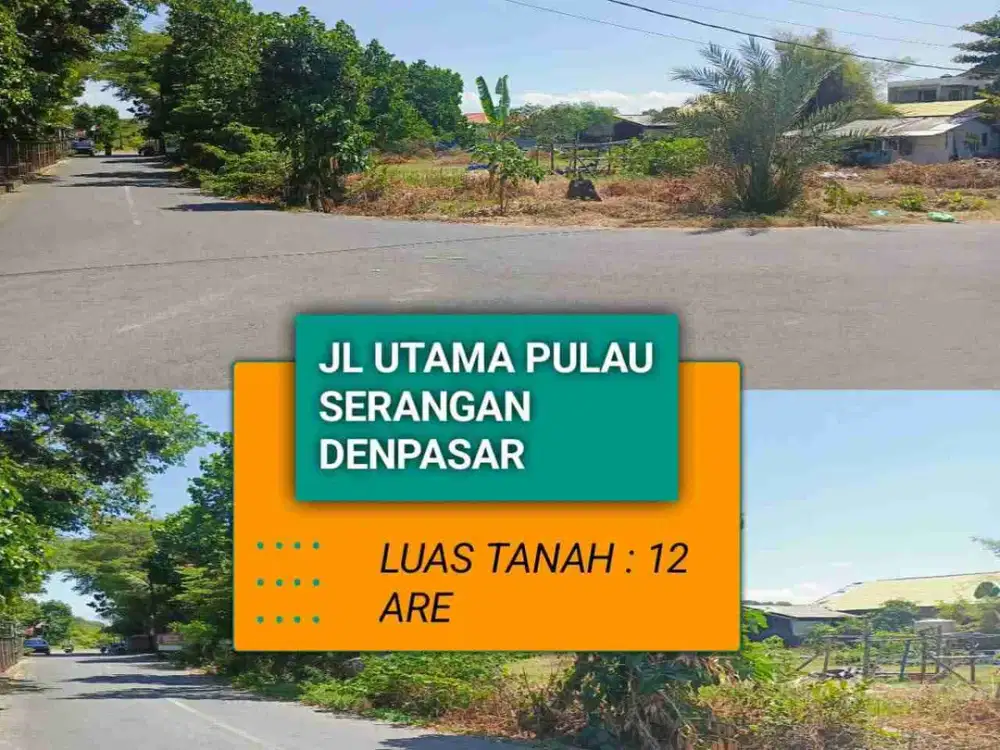 jl pulau pantai serangan denpasar  12 are tanah di jual