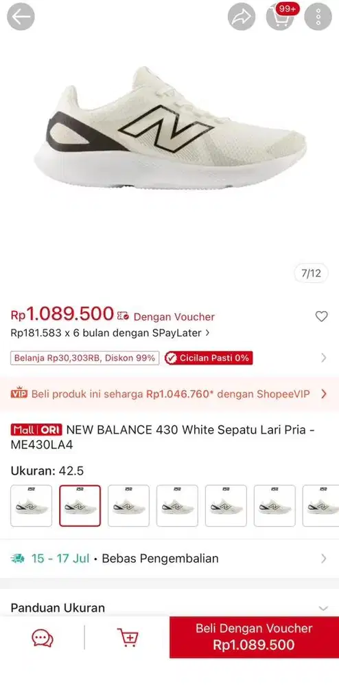 New Balance 430 White MEN Original (NEW)