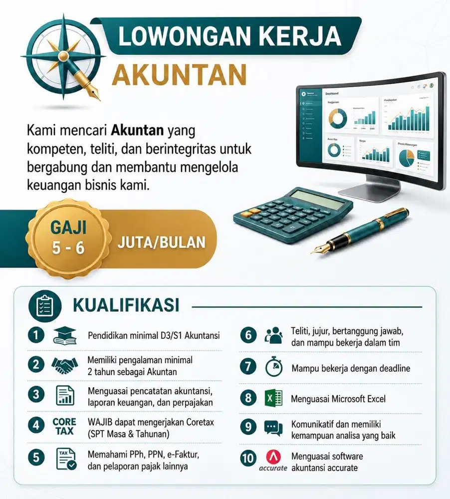 Lowongan untuk Akuntan