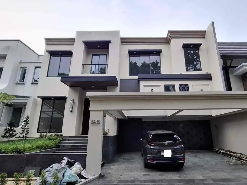 Rumah Baru Modern dgn Kolam Renang Pribadi di Giri Loka BSD City