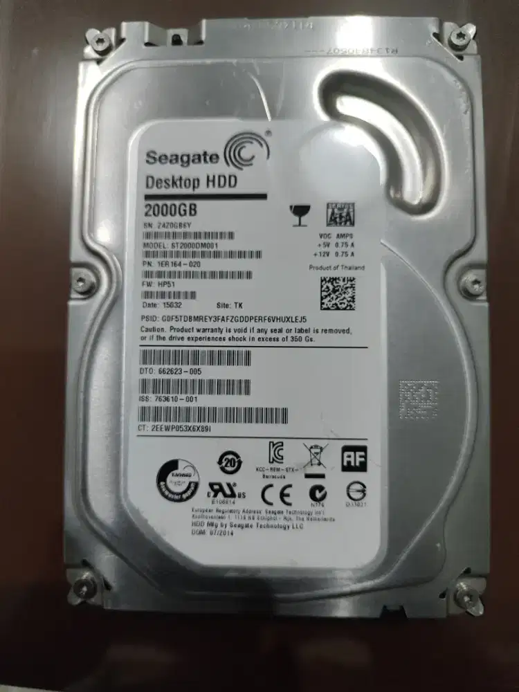 Dijual HD Seagate 2tb 3,5 inch