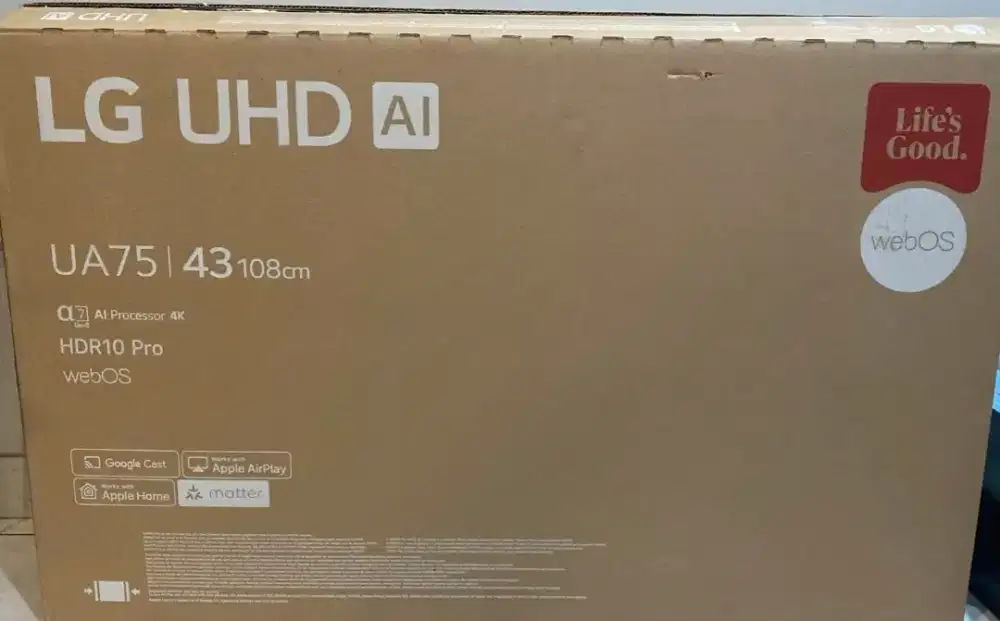 SMART TV LG BARU 100%  KELUARAN TERBARU AI 4K 43 INCHI DAPAT DOORPRICE