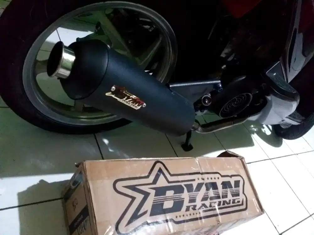 Knalpot kondoman bahan Byan Racing beat 2008-2019