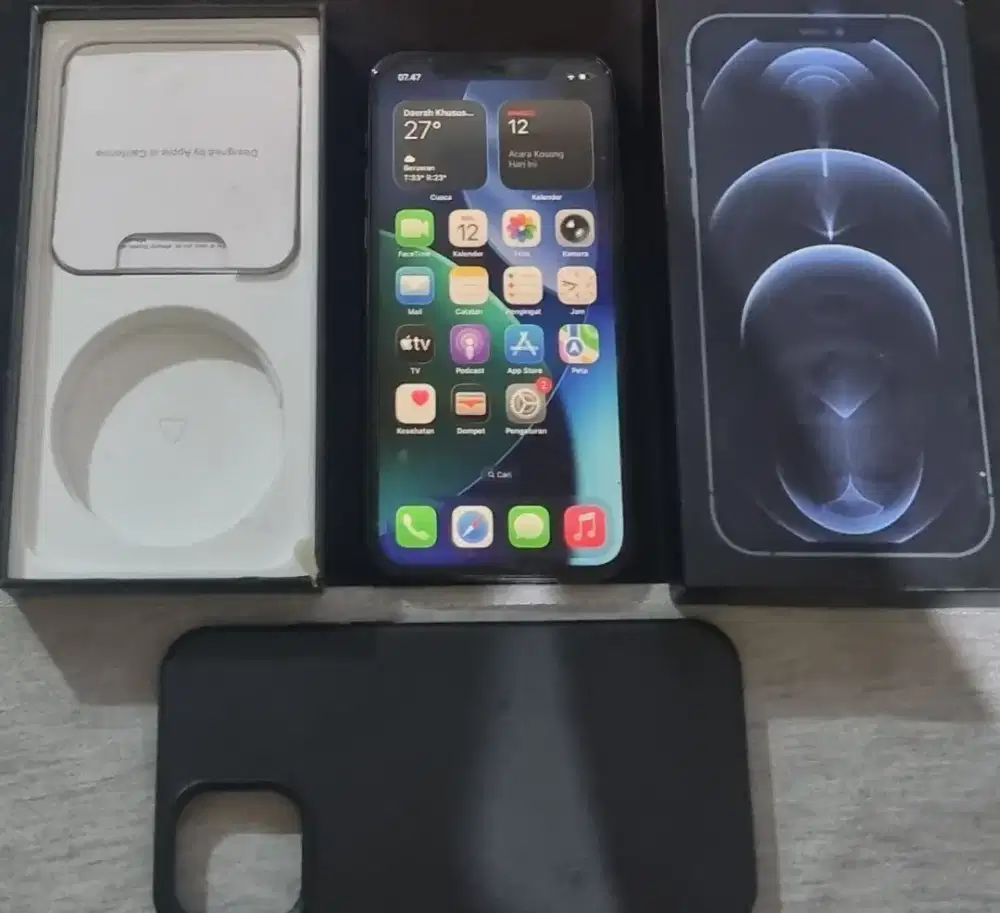 Iphone 12 pro 128gb hp dus kabel data