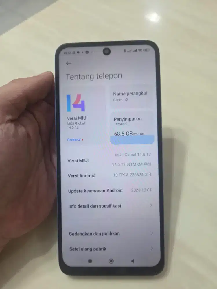 DIJUAL REDMI 12 RAM 8 + 4 / 256GB KONDISI MULUSSS