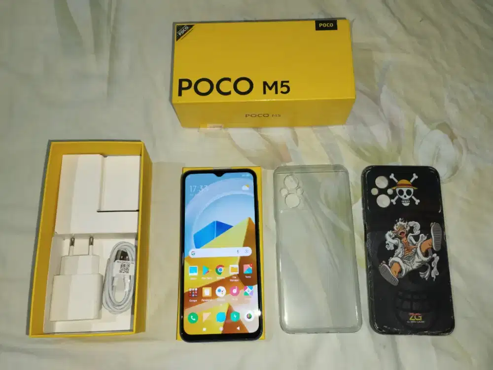 Poco M5 4/128GB Green Fullset Tangan Pertama