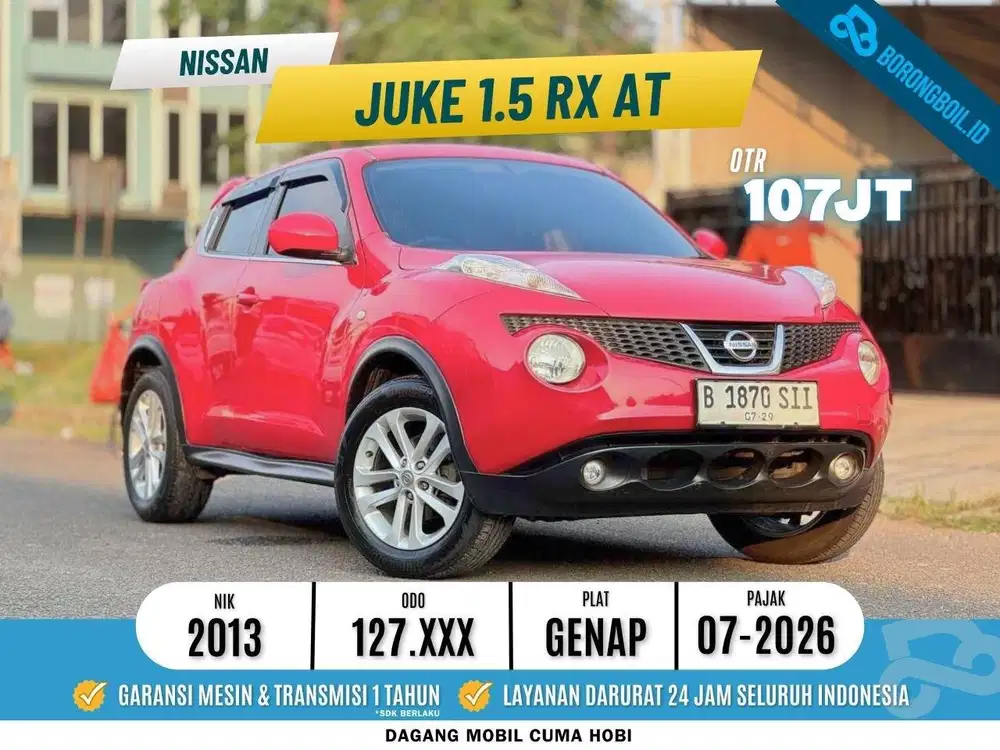 TERMURAH !! NISSAN JUKE RX 2013 MERAH LOW KM ISTIMEWA SIAP PAKAI