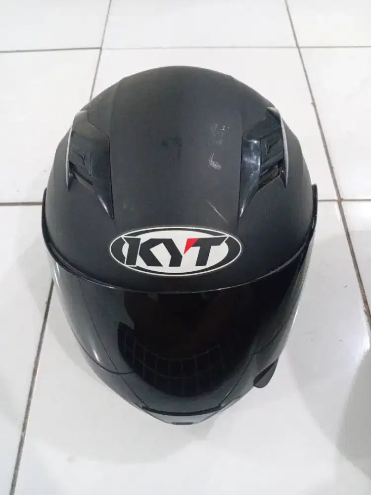 HELM FULLFACE KYT HITAM DOFF
