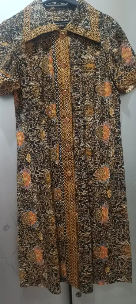 Dress bunga batik kebaya encim outer brokat