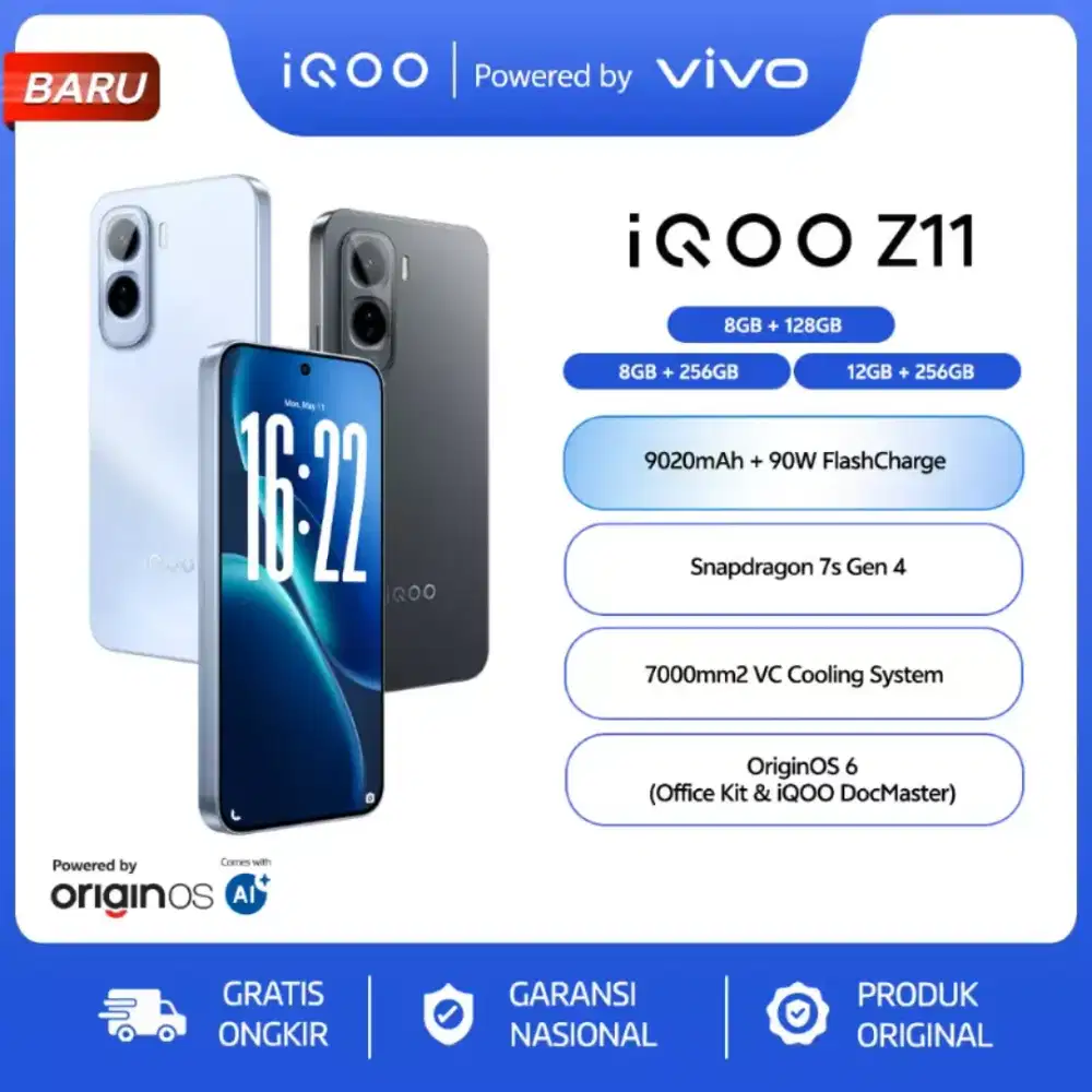Iqoo Z11 5G 8/256 & 8/128 gb New