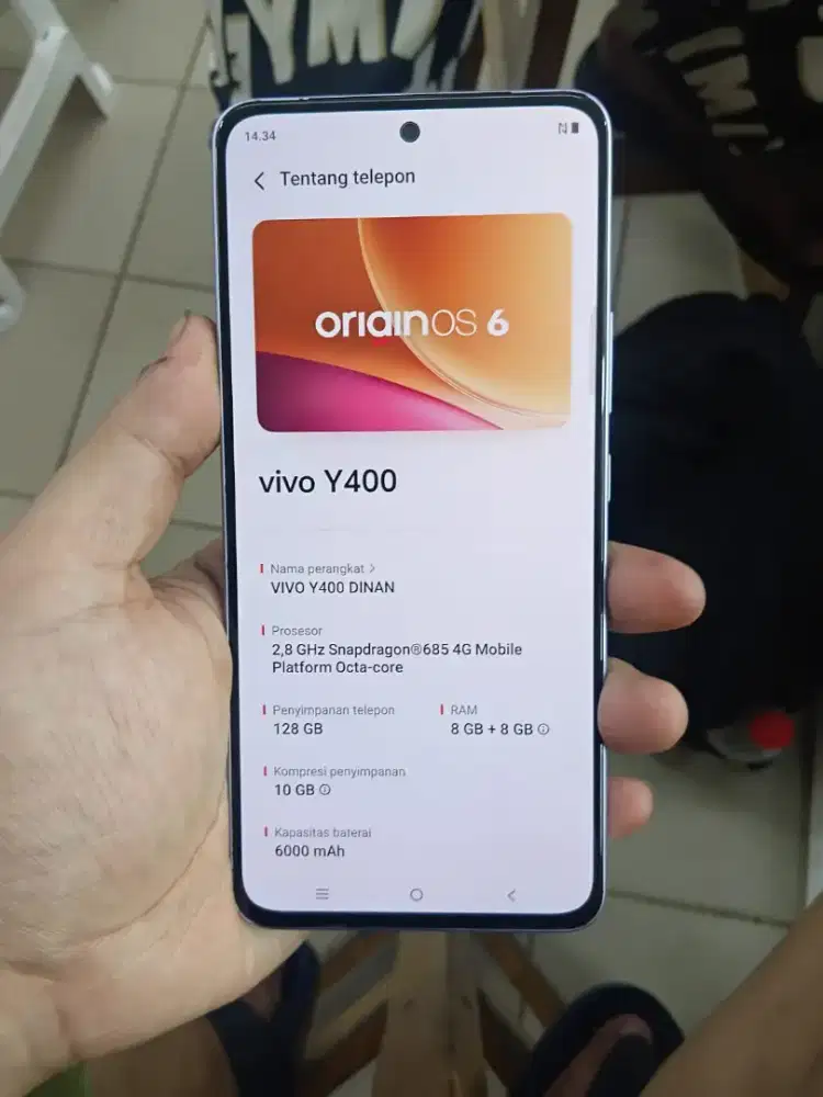 VIVO Y400 RAM 8/128