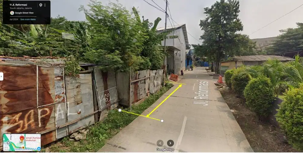 Dijual Tanah Kavling SHM, 198 m2 samping Flyover Jl Cileduk Raya – JOR