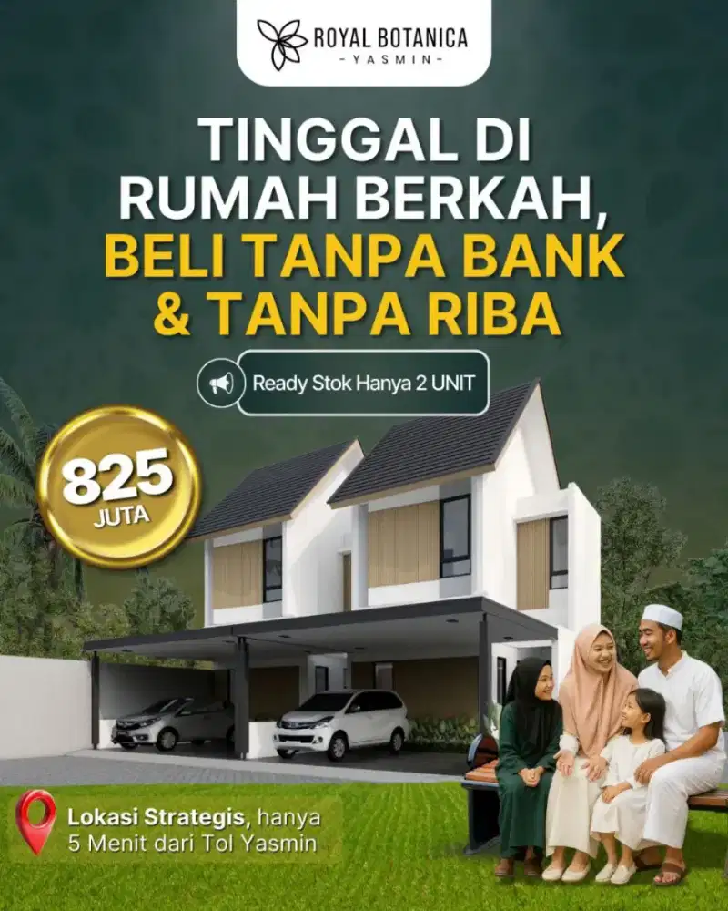 Rumah Premium Royal Botanica Yasmin, Bogor