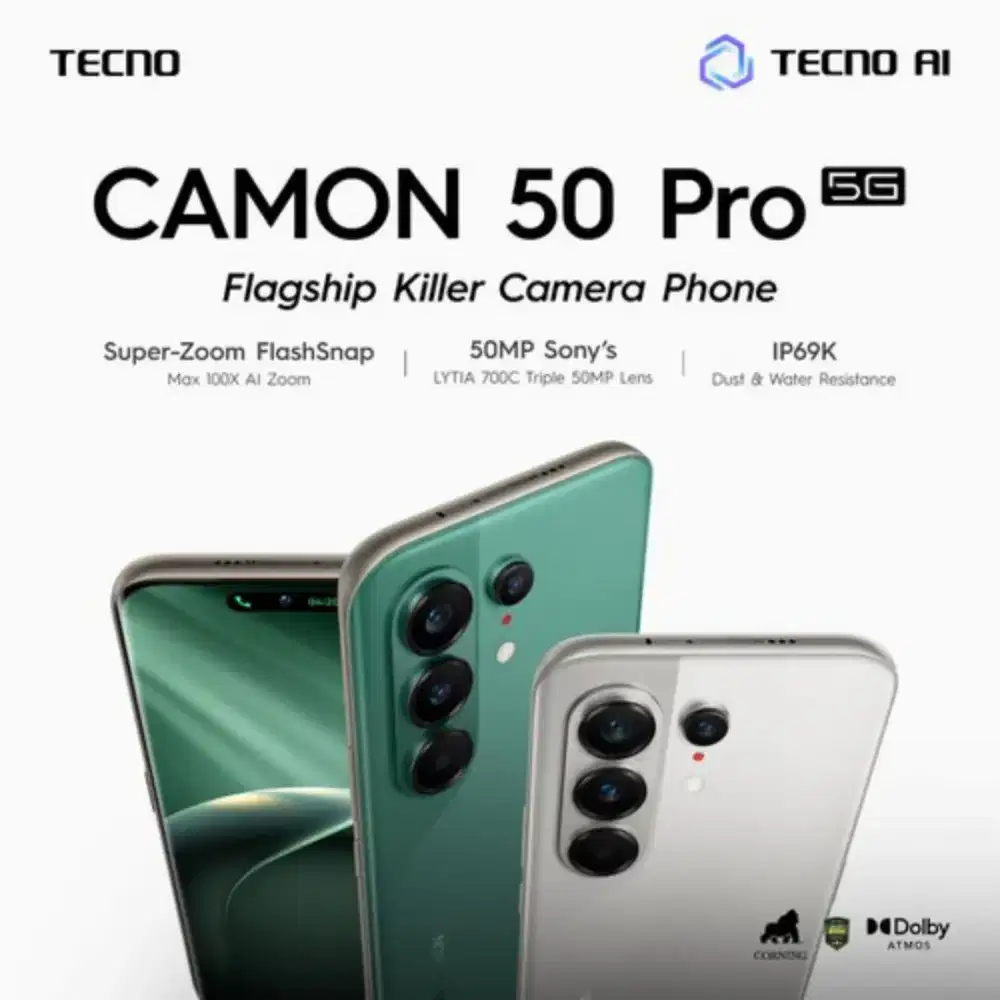Tecno Camon 50 Pro 5G 12/256 & 8/256 gb New