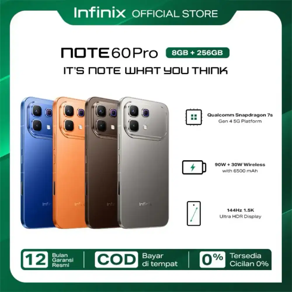 Infinix Note 60 Pro 5G 12/256 & 8/256 gb New