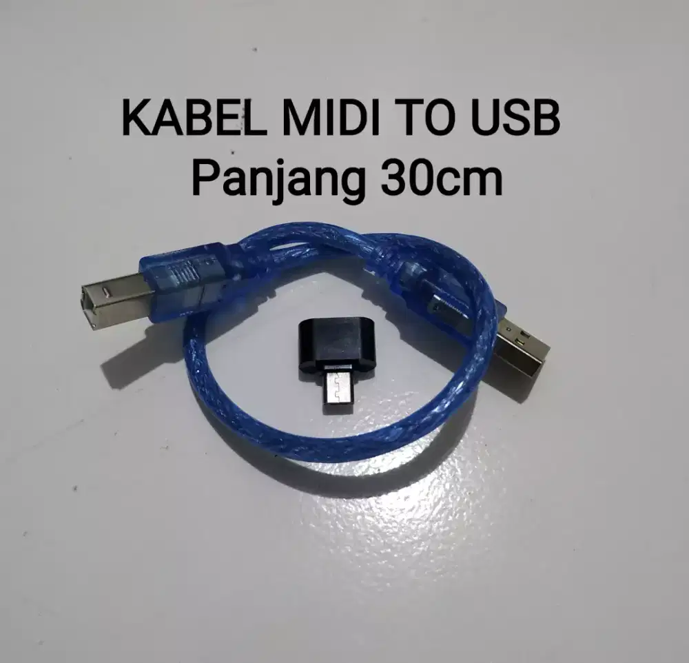 Kabel midi dan otg usb to micro sd untuk organ tunggal