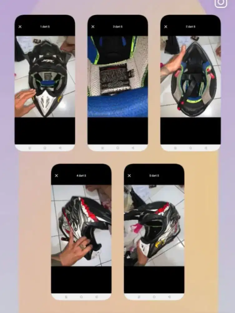 Helm trail JPX murah mulus