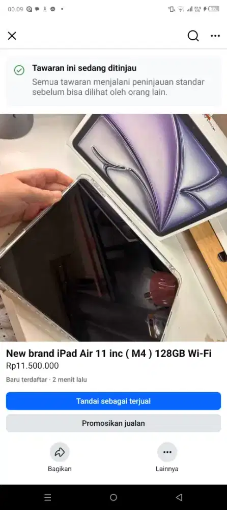 iPad Air 11 inc ( M4 ) 128GB Wi-Fi