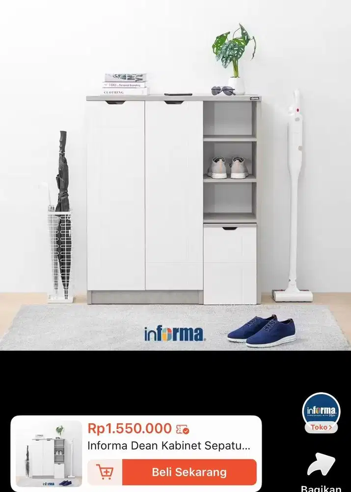 Lemari sepatu informa