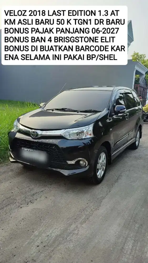 AVANZA VELOZ TAHUN 2018 KM 51 K ASLI TIPE 1.3CC TGN 1 BONUS PAJAK 1THN