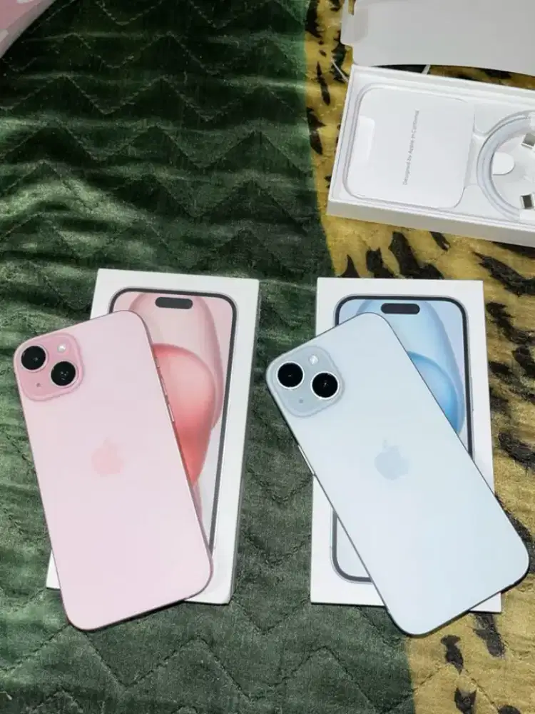 IPHONE 15 128 WARNA PINK DAN BIRU NEW IBOX