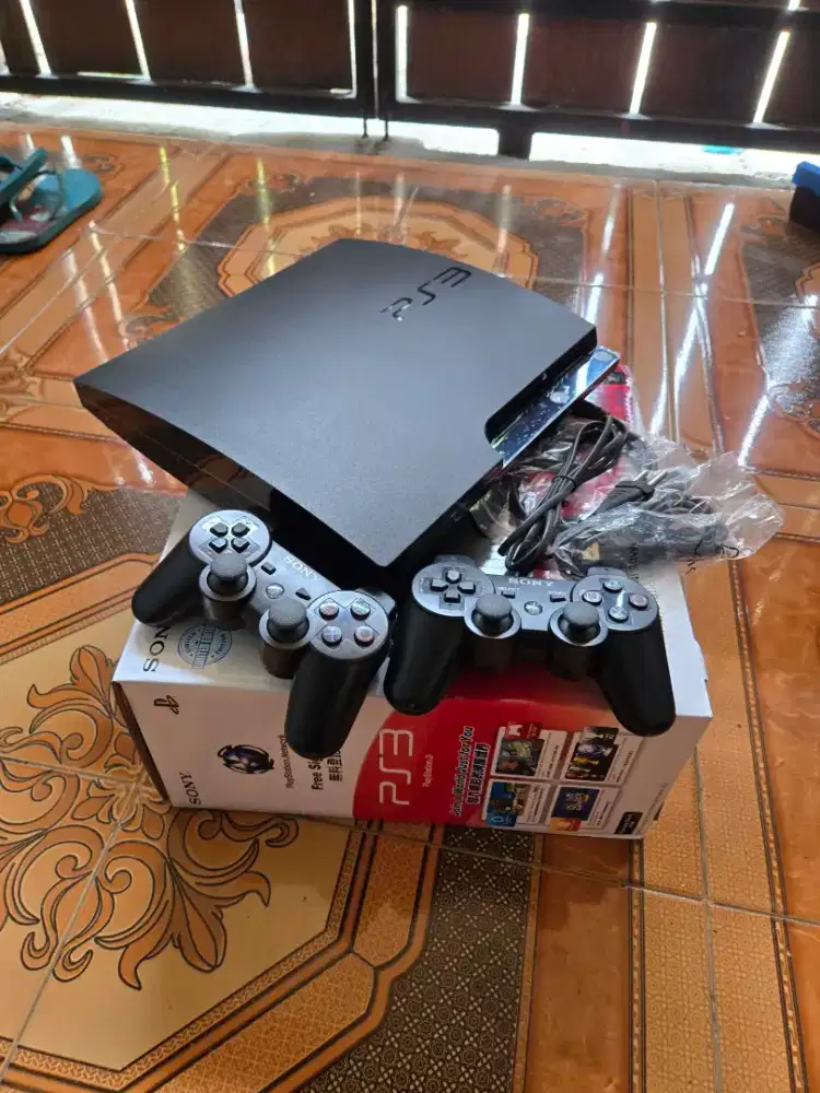 PS3 PS 3 PLAYSTATION 3 SLIM SERI 25 500GB LIKENEW SECOND FULLSET MULUS