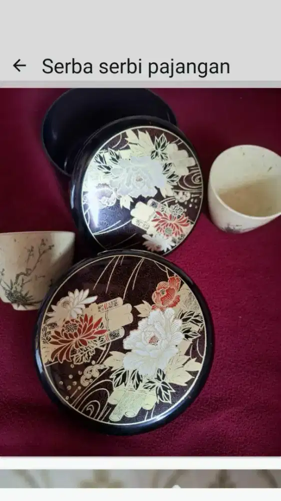 Mangkok makan dan teh khas jepang