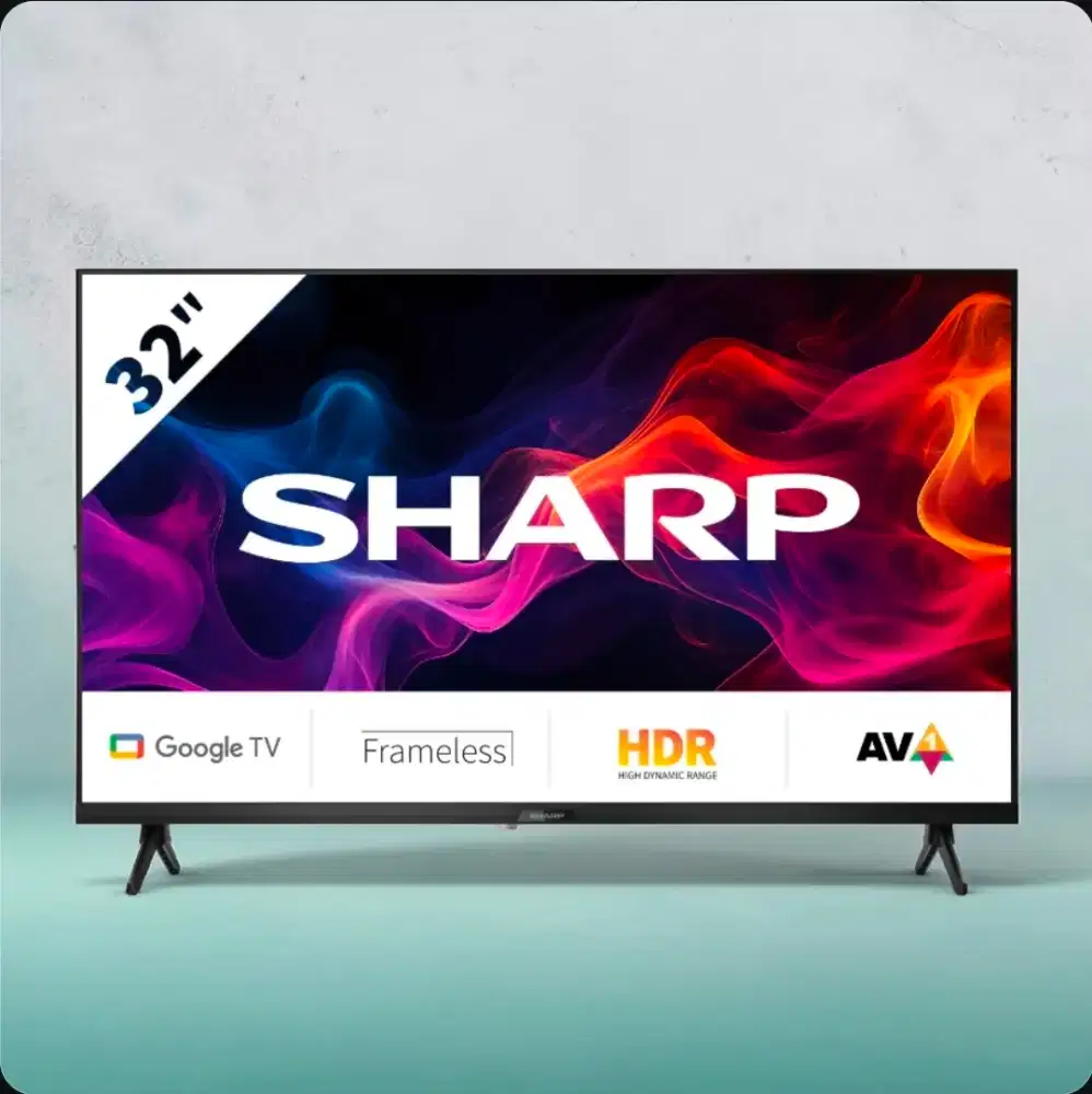 TV Sharp Android 32 inci terbaru - bening lengkap