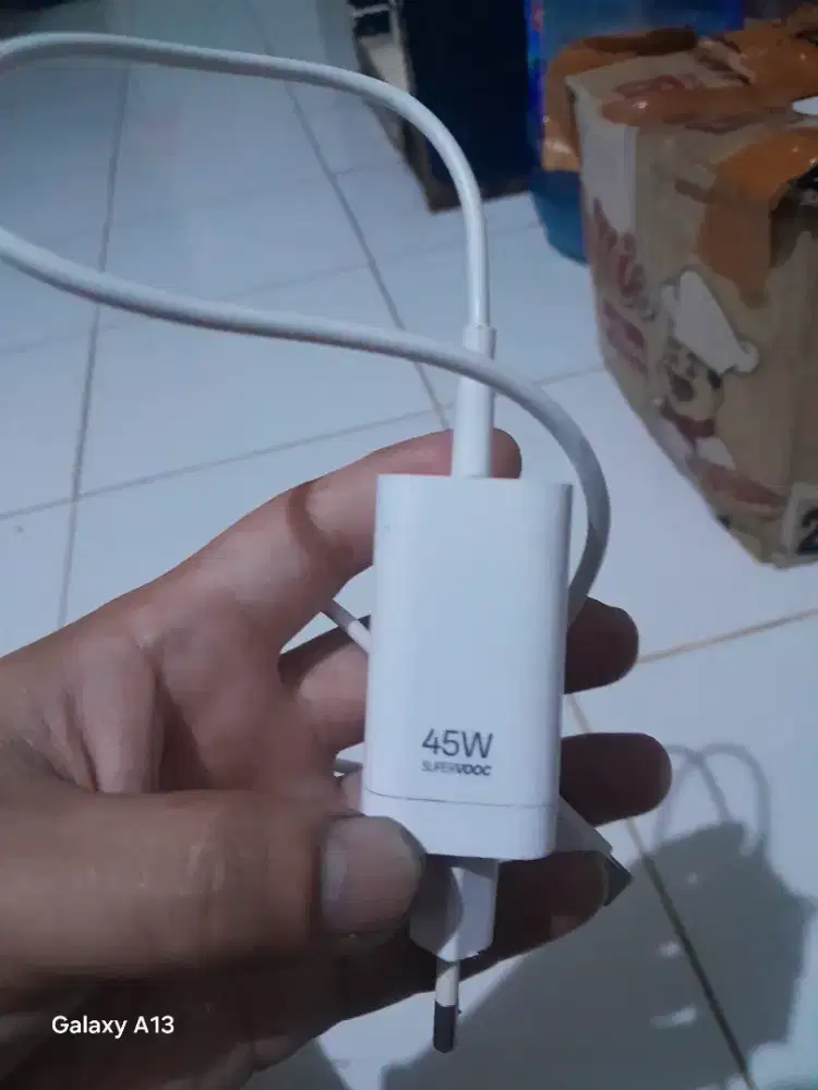 Charger oppo 45wat original super vooc fast charging