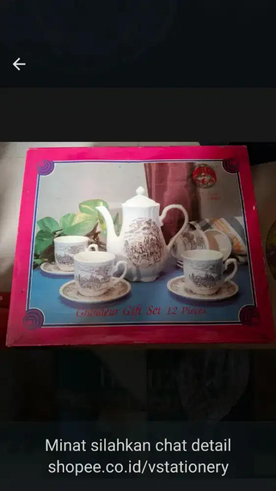 Set gelas wine & set gelas teh