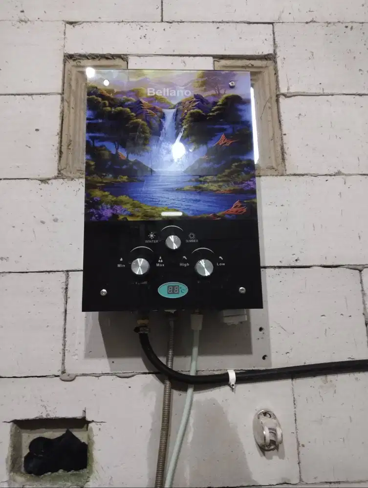 Bellano Gas Water Heater Kondisi normal 100%, belum pernah dipakai