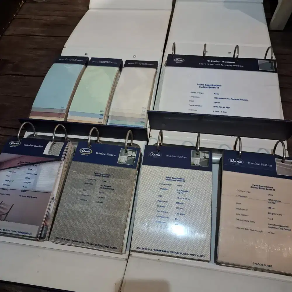 Katalog Jendela Roller Blind Window Roman Shades Bars Fabric Onna