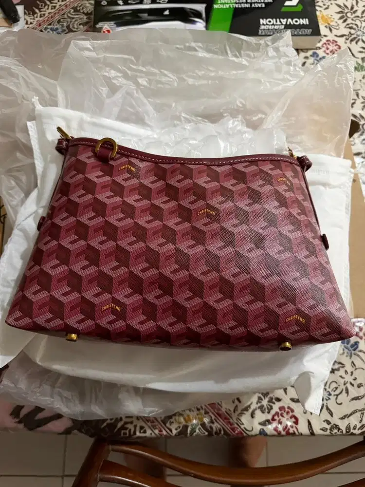 Nico Shoulder Bag Christy Ng - Burgundy New