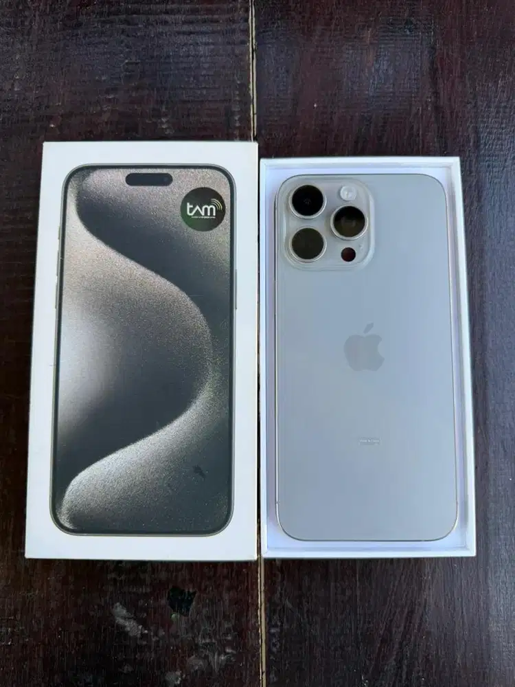 iPhone 15 Pro Max 512 Natural Ex iBox Kondisi Istimewa BH 76%