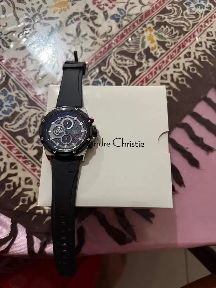 Jam Tangan Alexandre Christie AC 6506MC Chronograph Original