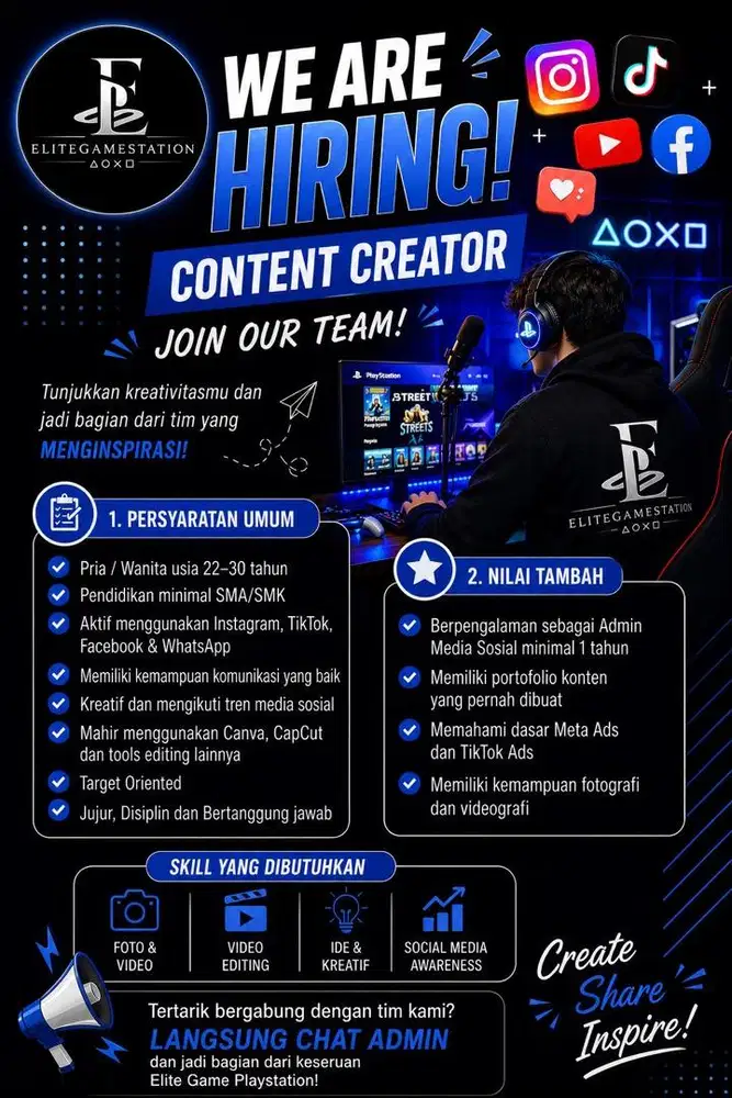 Di Cari Content Creator!!
