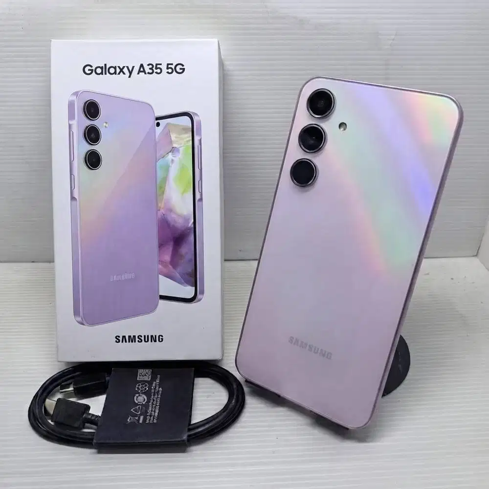 HOT SALE! SAMSUNG GALAXY A35 5G 8/256 LILAC FULLSET EX SEIN SIAP PAKAI