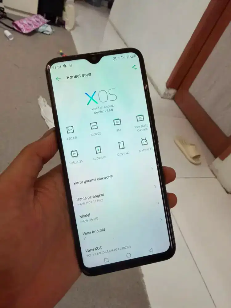 Infinix hot 11 play 4/64