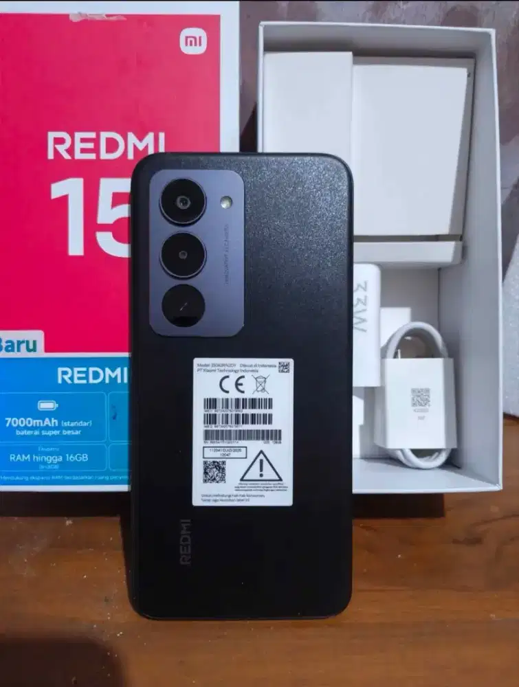 REDMI 15 8/256 BLACK BACA INFO